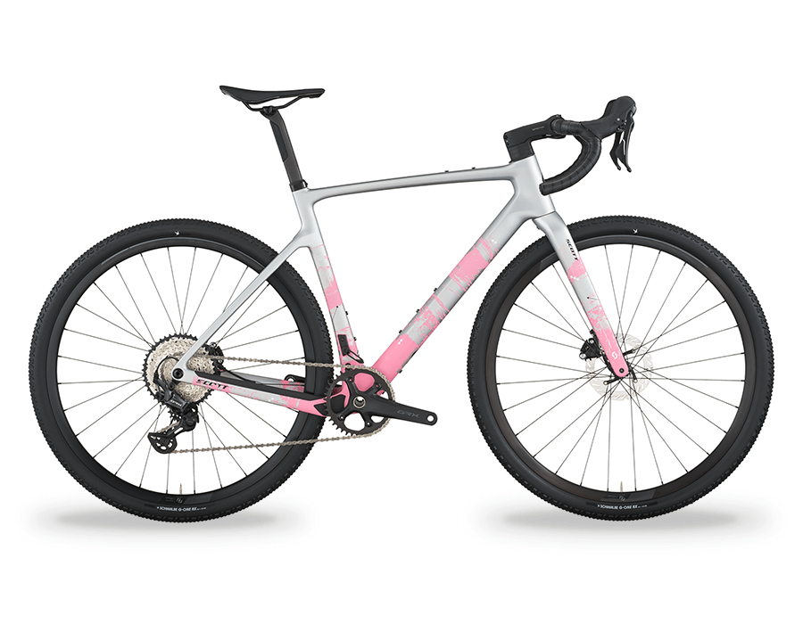 Scott Addict Gravel 30 Bike Pink
The SCOTT Addict Gravel 30 is built for any trail, offering control, versatility, and
adventure-ready features. Your perfect companion to explore and get lost.